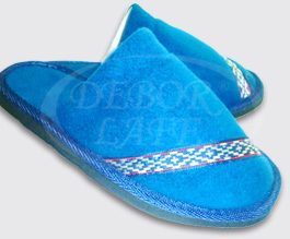 Pantuflas hombre polar con aplique